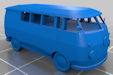 Download the .stl file and 3D Print your own VW Bus N scale model for your model train set.
